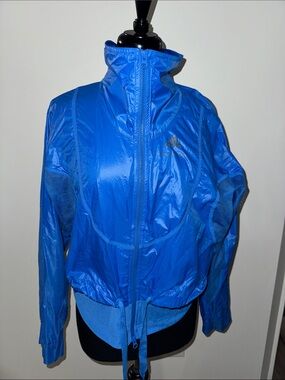 Adidas by Stella McCartney blue zip-up running jacket size - 36